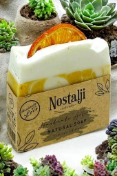Nostalji Adında (%100 El Yapımı) Portakal Yağlı Hamam Banyo Sabunu 110gr - 2