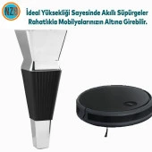 Mobilya Oturma Grubu Çekyat Kanepe Sehpa TV Ünitesi Koltuk Ayağı 16 cm Siyah Baza Ayak thumbnail 3