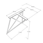 Tel Masa Ayağı Metal Masa Ayağı Kelebek Tasarım thumbnail 5