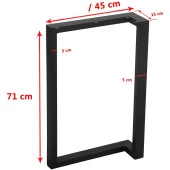 Hazır Masa Ayakları Kütük Masa Ayağı Metal Masa Bacağı thumbnail 4