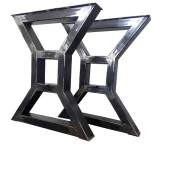 Ağaç Masa Ayağı Yemek Masası Ayağı Metal Tasarım - 1