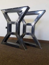 Ağaç Masa Ayağı Yemek Masası Ayağı Metal Tasarım - 3