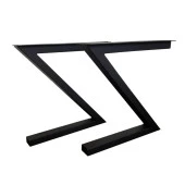 Yemek Masası Metal Ayak Profil Masa Ayağı Z Tasarım Masa Ayağı - 1