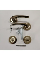 Bravo Rozetli Wc Kapı Kolu Saten ( 1 Takım) + Vida thumbnail 2