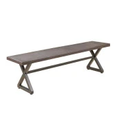 Masif Ahşap Bench Antre Bankları Dış Mekan Ahşap Bank - 1