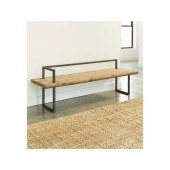 Bench Ahşap Sırtlı Bench Modelleri Ahşap Dekoratif Bank - 2