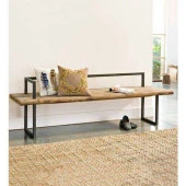 Bench Ahşap Sırtlı Bench Modelleri Ahşap Dekoratif Bank - 3