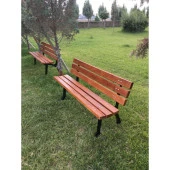 Döküm Bank Ayağı Ahşap Bahçe Bankı Park Oturma Bankları - 2