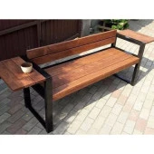 Dış Mekan Oturma Bankı Ahşap Bahçe Bankı - 1