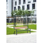 Park Oturma Bankı Ahşap Dış Mekan Oturma Bankları - 1