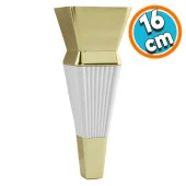 Mobilya Oturma Grubu Çekyat Kanepe Sehpa TV Ünitesi Koltuk Ayağı 16 cm Beyaz Gold Baza Ayak thumbnail 1