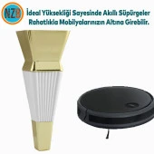 Mobilya Oturma Grubu Çekyat Kanepe Sehpa TV Ünitesi Koltuk Ayağı 16 cm Beyaz Gold Baza Ayak thumbnail 5