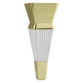 Mobilya Oturma Grubu Çekyat Kanepe Sehpa TV Ünitesi Koltuk Ayağı 16 cm Beyaz Gold Baza Ayak thumbnail 6