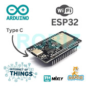 ESP32 Wifi ve Bluetooth Modül Geliştirme Kartı ESP32-WROOM-32 32 Bit 240Mhz 4 MByte Flash CH341 Usb - 3