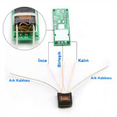 HV-1 Yüksek Voltaj Ateşleyici Kit Elektriksel Plazma Ark Üretici Yakıcı Kağıt Ateş Alev Güç Kaynağı - 8