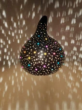 Dekoratif El yapımı Su kabağı Bahçe Aydınlatma Lambası - 2