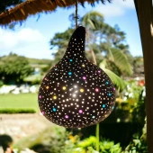 Dekoratif El yapımı Su kabağı Bahçe Aydınlatma Lambası - 3