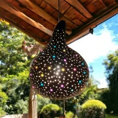 Dekoratif El yapımı Su kabağı Bahçe Aydınlatma Lambası - 4