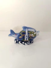 Peçetelik seramik yunus balık Antalya görsel turistik Bayrak Dekoratif Ev mutfak masa - 3