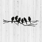 Salon Duvar Aksesuarları Kuş Temalı Duvar Dekoru - 3