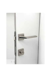 Rivax Anka İnox Zamak Saten Kare Rozetli Wc Banyo Kapı Kolu 1 Takım thumbnail 2