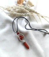 Kolye Çakra Doğal jesper Taşı Çivi Kolye sarkaç Takı Bijuteri Aksesuar thumbnail 3