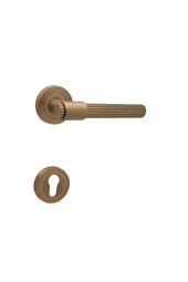 Erva Handles ZK79 Mat Antik Sarı Rozetli Yale Çelik Kapı Kolu 1 Takım thumbnail 1