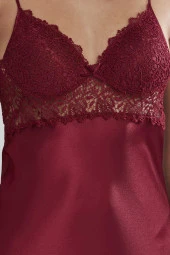 Saten Gecelik Sabahlık Pijama Takım Şort Takım 6'lı Gelin Çeyiz Seti - 6955 thumbnail 8