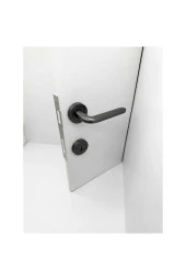 AL48 Araç Mat Skoç Füme Rozetli Oda Kapı Kolu 4 Takım thumbnail 3