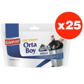 Koroplast Çöp Poşeti Extra Güçlü Orta 15 Li 55 X 60 Siyah x 25 Paket - 1