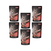 Crocus 6 Adet Tahılsız Kedi Somonlu Pouch Jöleli  Yaş Mama 85 g  Skt:12/2024 - 1