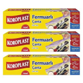 Koroplast Fermuarlı Çanta Küçük Boy 12 Li 16 x 14 Cm x 3 Paket - 1