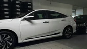 AUTOGP Honda civic fk7 uyumlu kapı alt çıtası siyah ( geniş model ) 2016+ - 2