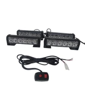 Space Çakar lamba Power ledli 4lü kırmızı-kırmızı 12V / LAPA194-2 - 2