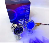 Femex Bi-Xenon Mavi Renk Bal Petek Desenli Far İçi Mercek 2,5 Inc Far Merceği Led Xenon Uyumlu - 1