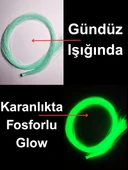 eagenset Su Yeşili Fosforlu Karanlıkta Parlayan Glow  Luminous in The Dark Ultraviyole (UV) Neon Poşet Çapari Simi - 1