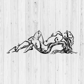 Duvar Dekorasyon Ürünleri Nü Kadın Tablosu Lazer Kesim Metal - 3