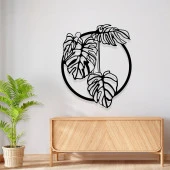 Deve Tabanı Yaprak Tablosu Duvar Dekorasyonu Sac Tablo - 2