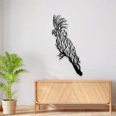 Evcil Hayvan Tablosu Siyah Renk Sultan Papağanı Tablosu - 2