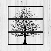 Metal Tablo Tasarım Lazer Kesim Ağaç Duvar Dekoru - 3