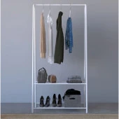 Metal Gardırop Açık Tasarım Kıyafet Askılığı Metal Portmanto - 1