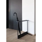 Siyah Şemsiyelik Kapı Önü Metal Şemsiyelik Şemsiye Kutusu - 1