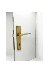 Tutku Titanyum Gold Lüx Aynalı Oda Kapı Kolu 3 Takım thumbnail 1