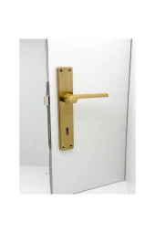 Tutku Titanyum Gold Lüx Aynalı Oda Kapı Kolu 3 Takım thumbnail 2