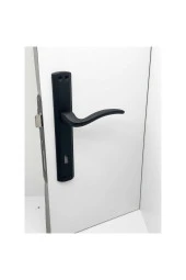 Trim Mat Siyah Lüx Aynalı Oda Kapı Kolu 3 Takım thumbnail 2