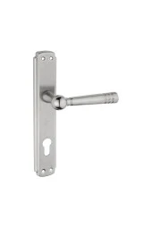 Osmanlı Lux Nikel Saten Çelik Kapı Yale Kapı Kolu Sağ Basar Tek Yön thumbnail 1