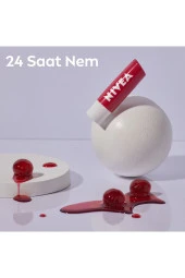 Nivea Dudak Bakım Kremi Ve Parlatıcısı Kiraz 4,8gr,24 Saat Nem,dudak Bakımı,kiraz Kokusu, Hafif Işıltı thumbnail 5