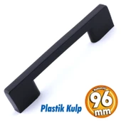 Köprü 96 Mm (SERT PLASTİK) Siyah Mobilya Mutfak Çekmece Dolabı Dolap Kapak Kulbu Kulpu Kulpları - 1