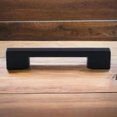Köprü 128 Mm (SERT PLASTİK) Siyah Mobilya Mutfak Çekmece Dolabı Dolap Kapak Kulbu Kulpu Kulpları - 3