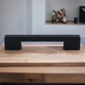 Köprü 128 Mm (SERT PLASTİK) Siyah Mobilya Mutfak Çekmece Dolabı Dolap Kapak Kulbu Kulpu Kulpları - 6
